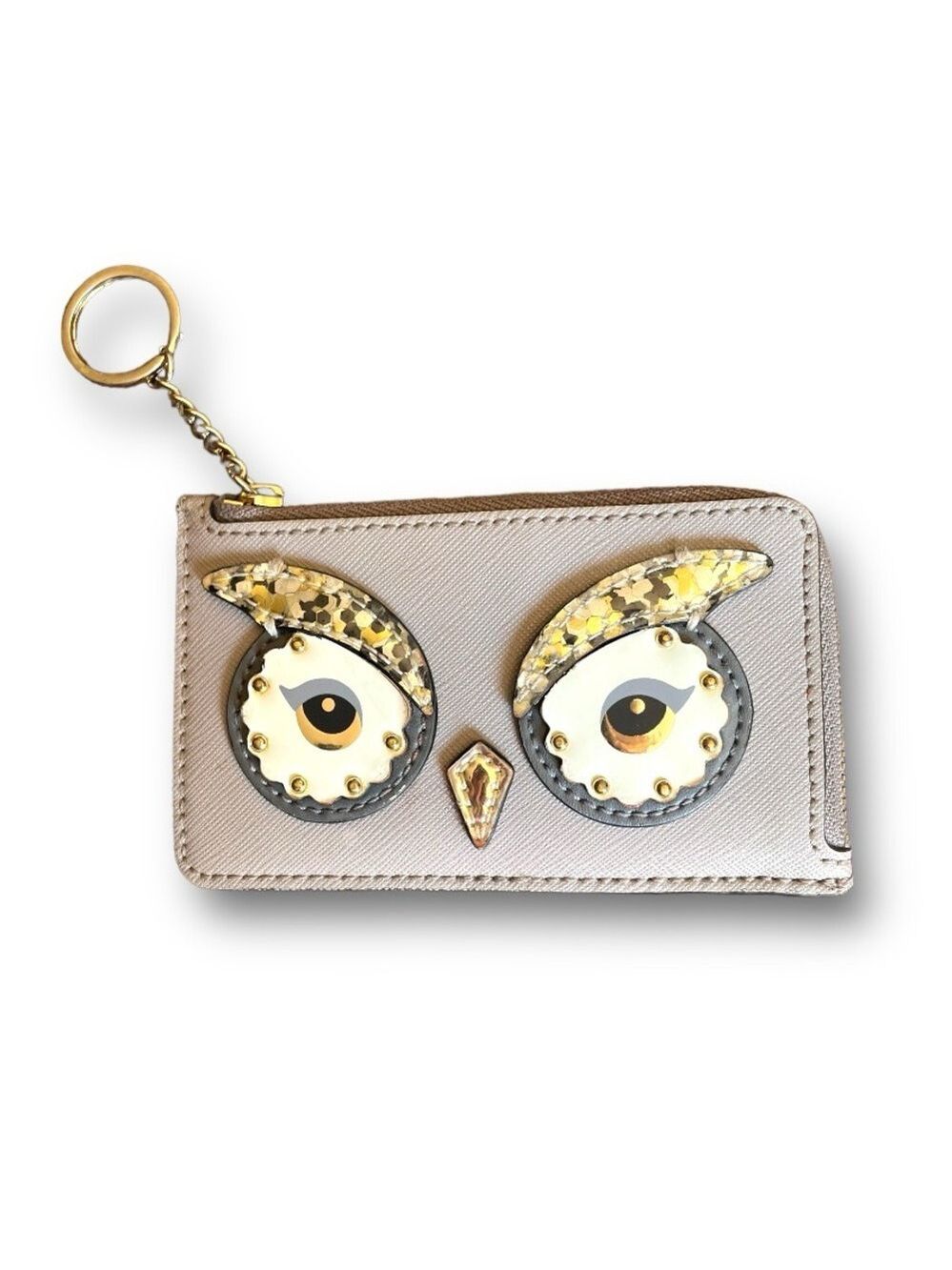 KATE SPADE ♠️ OWL POPPY STAR BRIGHT COLLECTION CARD HOLDER & KEYCHAIN
